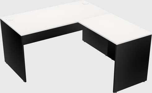 L-shaped office desk