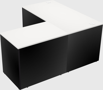 L-shaped office desk