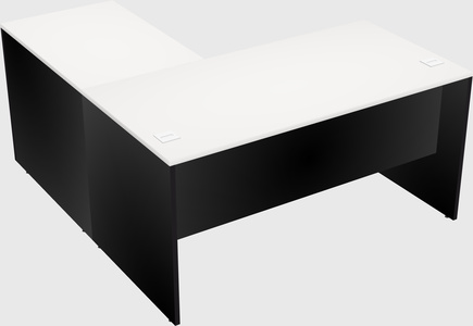 L-shaped office desk