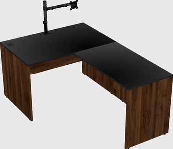 L-shaped office desk