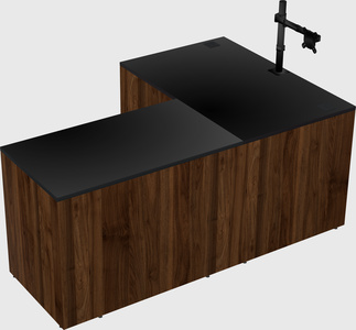 L-shaped office desk