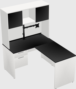 L-shaped office desk