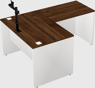 L-shaped office desk