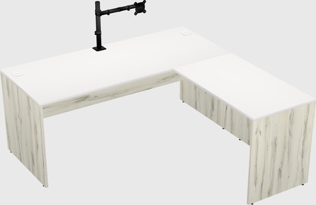 L-shaped office desk