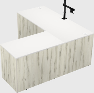 L-shaped office desk