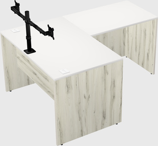 L-shaped office desk