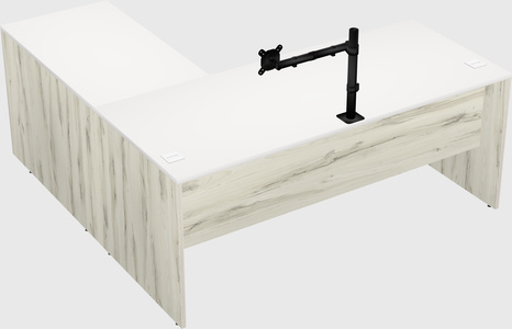 L-shaped office desk