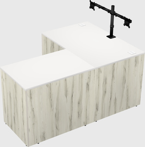 L-shaped office desk