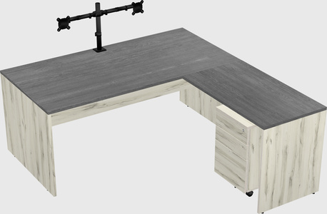 L-shaped office desk