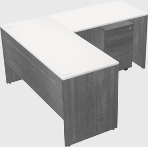 L-shaped office desk