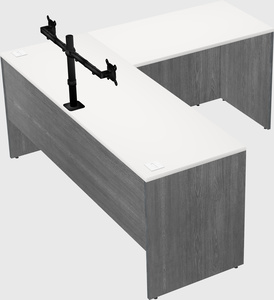 L-shaped office desk