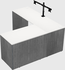 L-shaped office desk