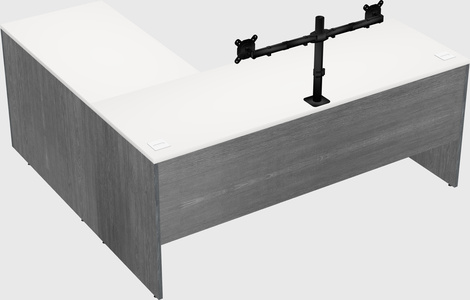 L-shaped office desk