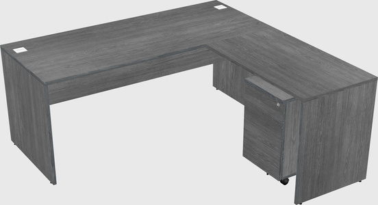 L-shaped office desk