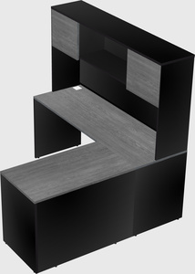 L-shaped office desk