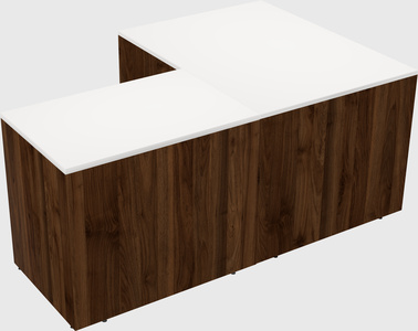 L-shaped office desk