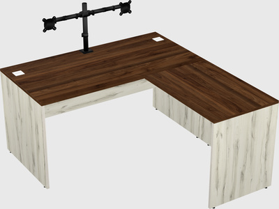 L-shaped office desk