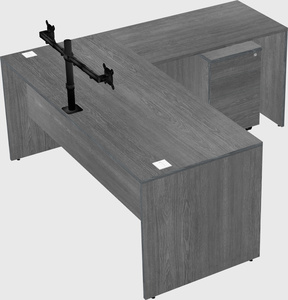 L-shaped office desk