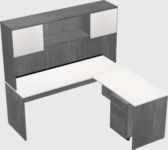 L-shaped office desk