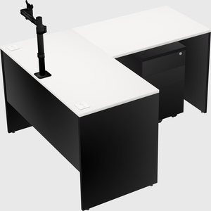 L-shaped office desk