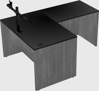 L-shaped office desk