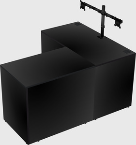 L-shaped office desk
