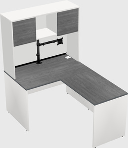 L-shaped office desk