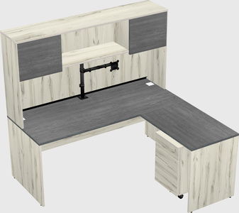 L-shaped office desk