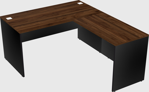 L-shaped office desk