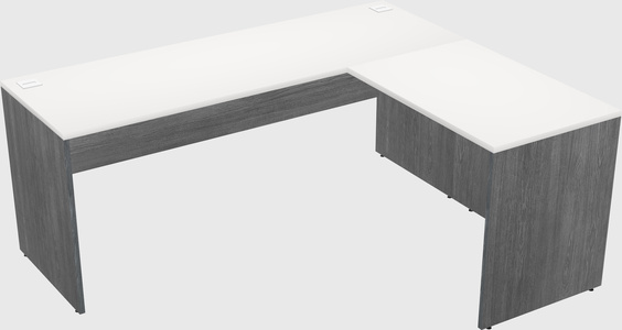 L-shaped office desk