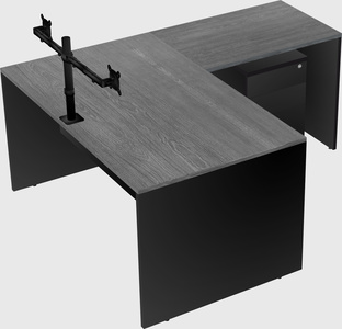 L-shaped office desk