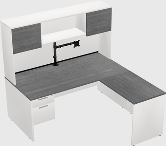 L-shaped office desk