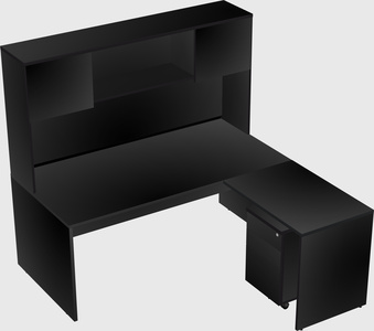 L-shaped office desk