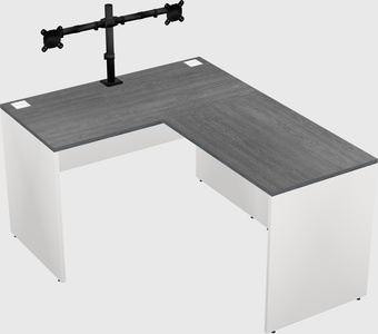 L-shaped office desk