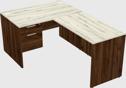 L-shaped office desk
