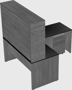 L-shaped office desk