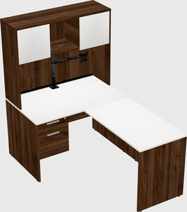 L-shaped office desk