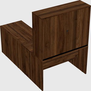 L-shaped office desk