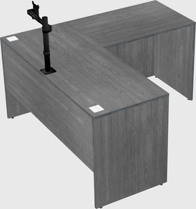L-shaped office desk