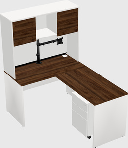L-shaped office desk