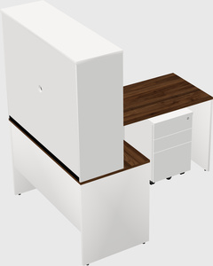 L-shaped office desk