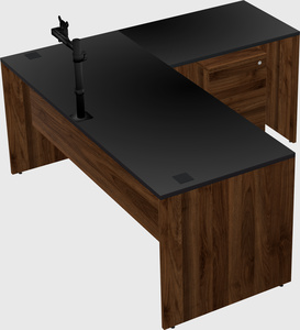 L-shaped office desk