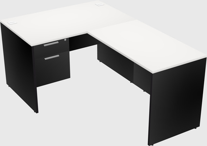 L-shaped office desk