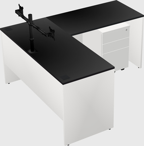 L-shaped office desk