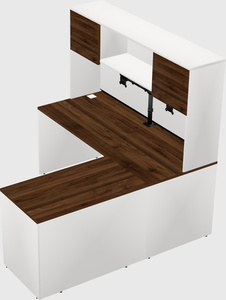 L-shaped office desk