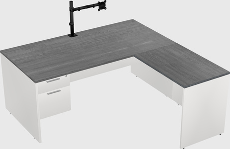 L-shaped office desk