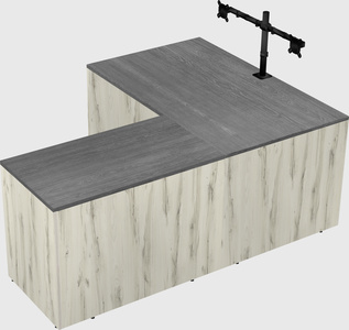 L-shaped office desk