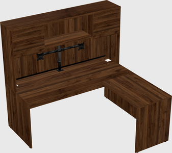 L-shaped office desk