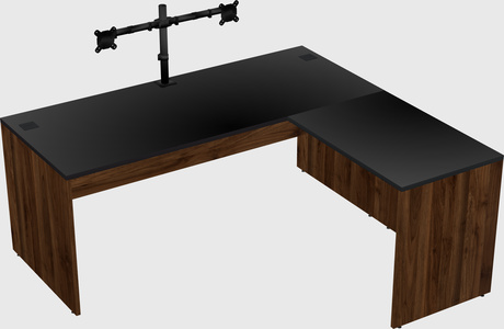 L-shaped office desk