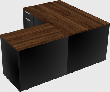 L-shaped office desk